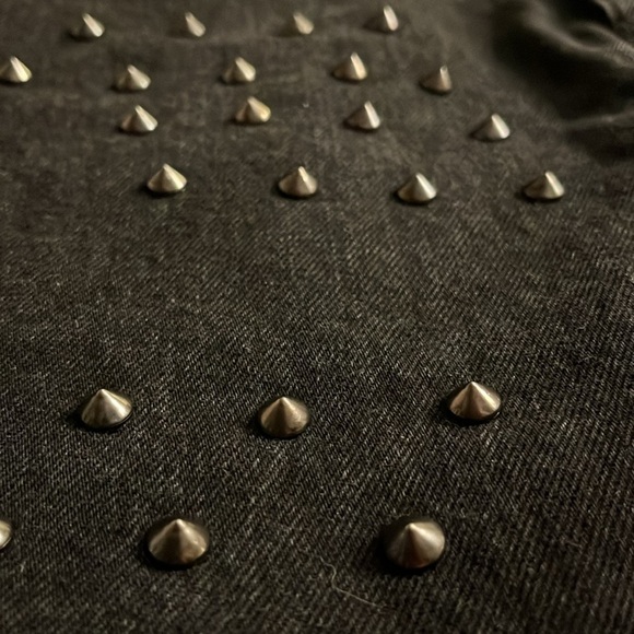 Carmar black wash studded denim skirt size 27 - Picture 12 of 12